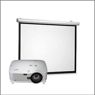 projectors and screens